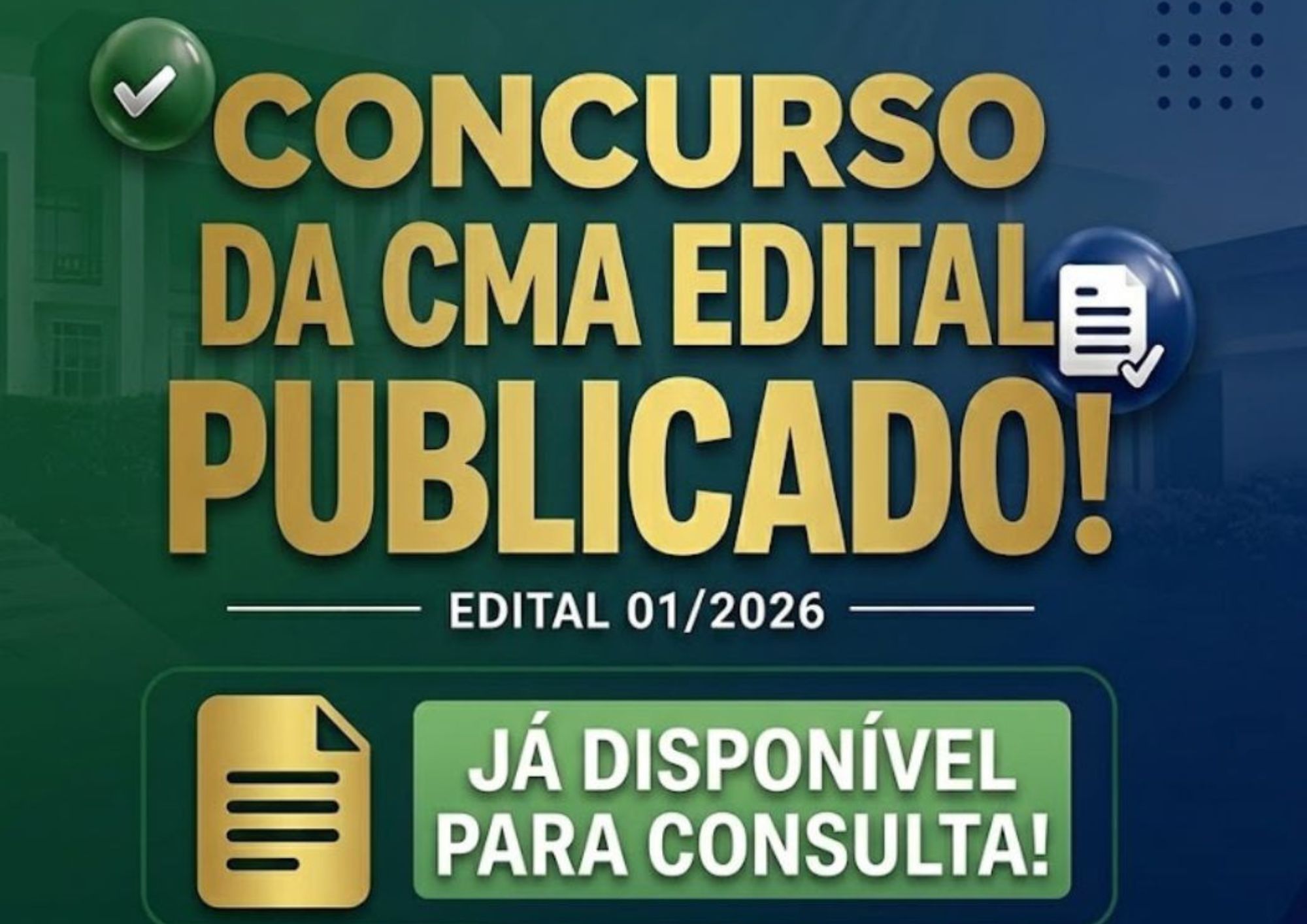 Câmara divulga edital de concurso público para preenchimento de cargos efetivos